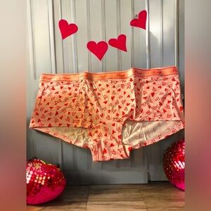 New Victorias Secret VS PINK Valentines Day Heart Puppy Boyshort